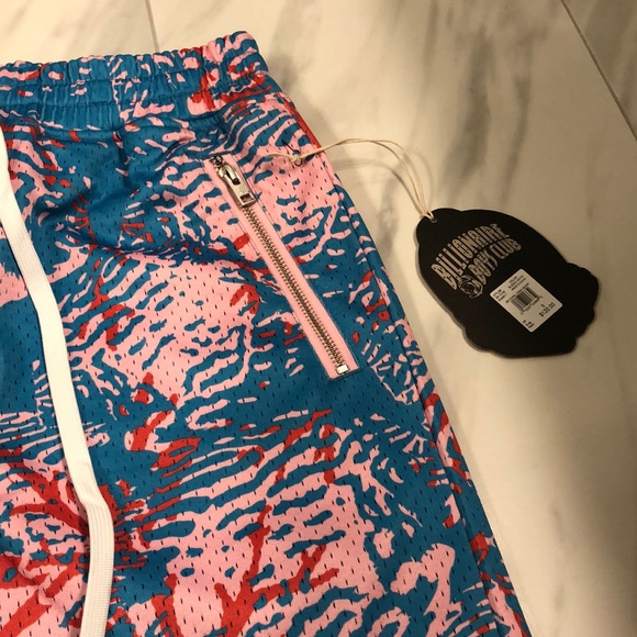 NWT Men’s Billionaire Boys Club Coral Camo Shorts - Picture 4 of 8